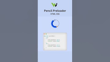 Make pencil preloader animation using CSS & HTML. #css #html #htmlcss #coding #shorts