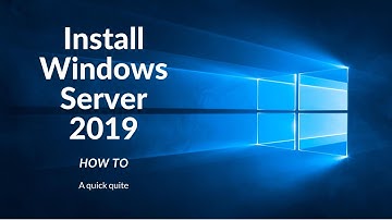 How To Install Windows Server 2019 | Server Basics 01