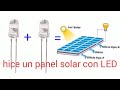 Panel solar hecho con diodos LED