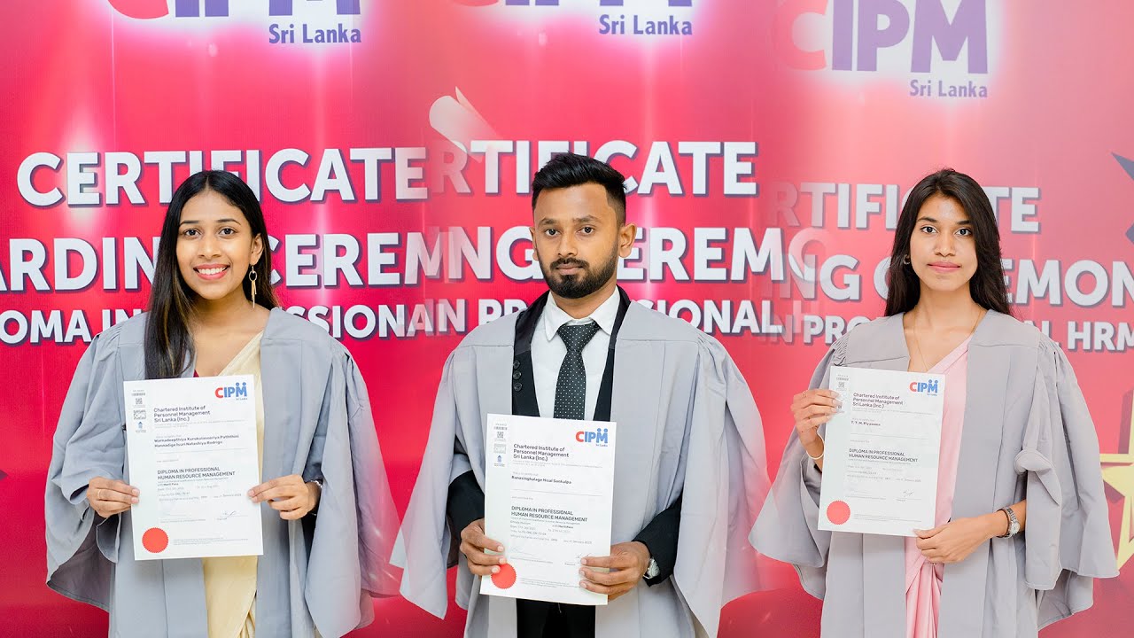 CIPM CERTIFICATE AWARDING CEREMONY 2023 DIPLOMA IN PQHRM - YouTube