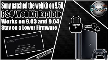 PS4 Sony patched the WebkitExploit on 9.50 | Works on 9.03 & 9.04 | Do not update PS4 | Test Video