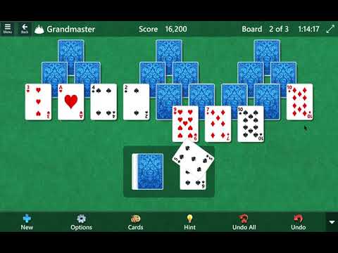 Microsoft Solitaire Collection - Tripeaks Grandmaster Level Solved