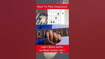 How to play Emaj7sus2 and its fingering on guitar #shorts