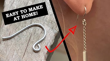 How to make simple ear wires - DIY Hook Ear Wires - Beginner Tutorial