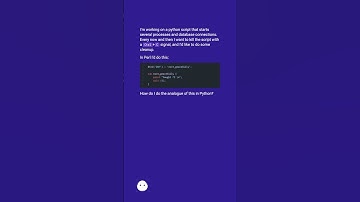 How do I capture SIGINT in Python? #shorts