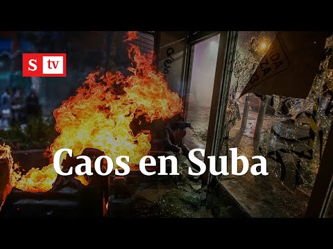 Portal Suba de Transmilenio quedó destruido tras violenta jornada de protestas | Semana Noticias