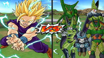 [TAS] Teen Gohan Vs Cell All Forms | DBZ BT3 (Enhanced Red Potara) (Request Match) (Combo Video)