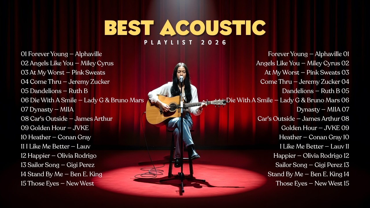 Best Acoustic Love Song 2026 🎵| Trending TikTok Song 2026 ~ Positive Vibes Playlist