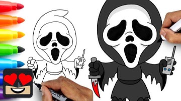 How To Draw Ghostface | Scream