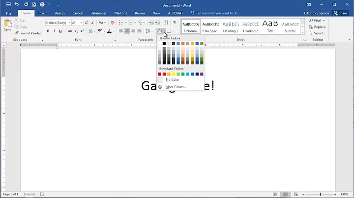 Microsoft Word 2016 - Shading versus Highlighting - DayDayNews