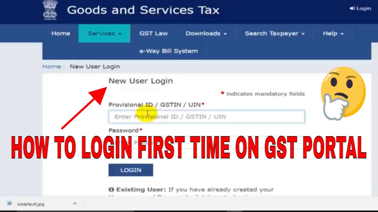 Good And Service Tax Login Portal