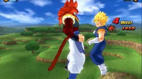 Dragon Ball Z Budokai Tenkaichi 3 Gogeta ssj4 vs Super Vegito Gameplay (Dolphin)!!!!!!