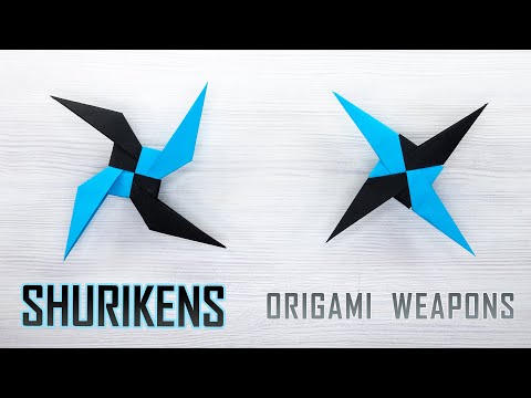 How To Make Paper NINJA STARS Two Amazing Shurikens How To Make Paper NINJA STARS Two Amazing Shurikens