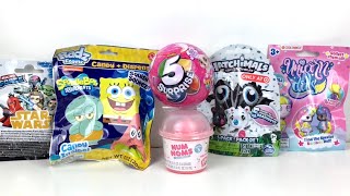 SpongeBob Zuru 5 Surprise Hatchimals Num Noms Unicorn Mini Dolls Blind Bags