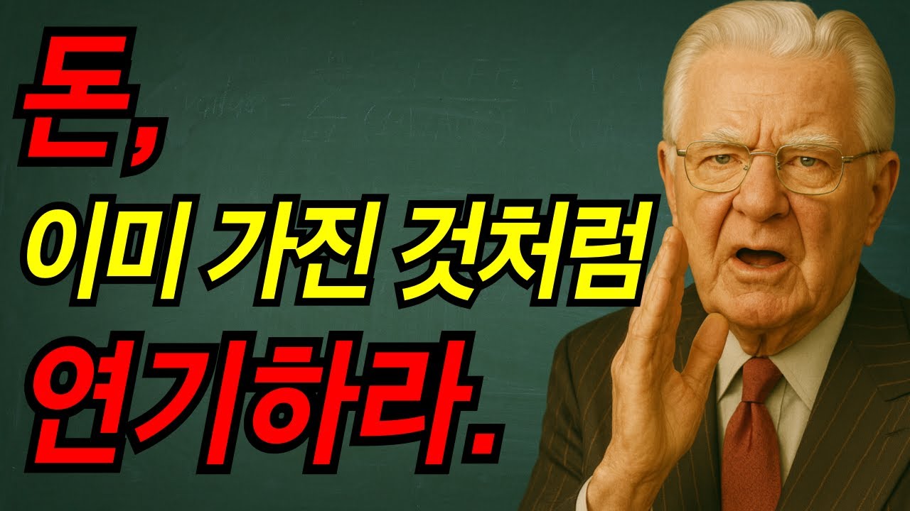돈, 이미 가진 것처럼 연기하라. I 밥 프록터 I 끌어당김의 법칙 I