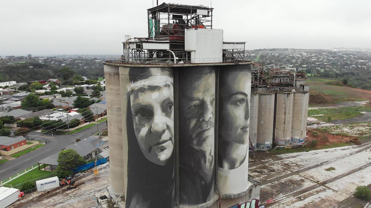 Fyansford Silo Art Geelong Australia YouTube