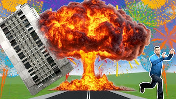 NUKE DESTROYS CITY in Fireworks Mania Multiplayer!