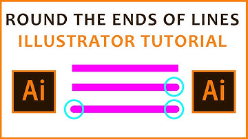 How To Round Ends of Lines in Adobe Illustrator