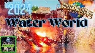 2024 WATER WORLD Full Show at Universal Studios Hollywood, The World's Best Theme Park Stunt Show!