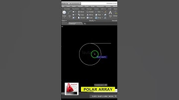 Polar Array In AutoCAD #short
