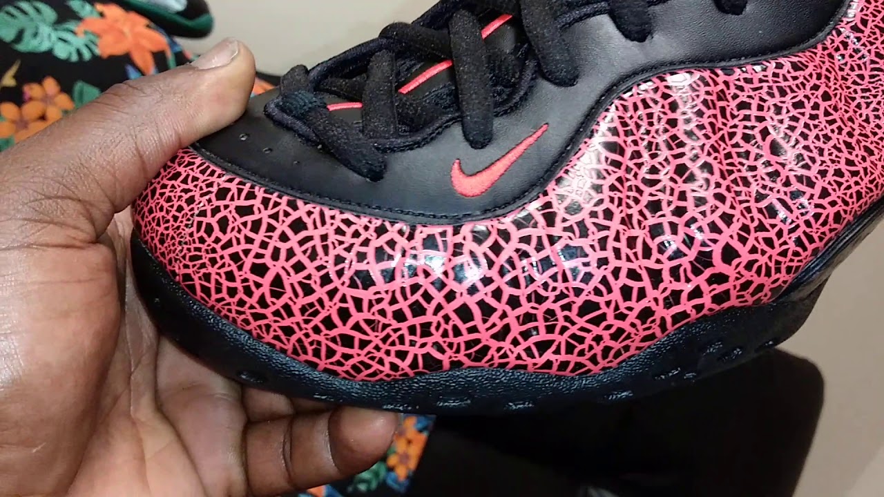 nike foamposite cracked lava