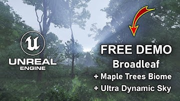 FREE DEMO | Thunderstorm | UDS | Unreal Engine 5.6 | Broadleaf Maple Trees Biome (4K) #UE5 #gamedev