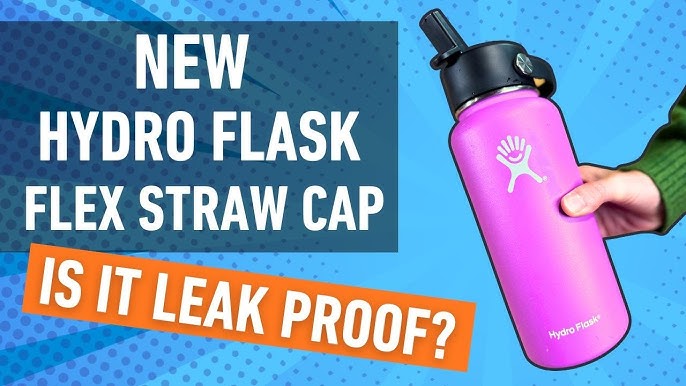 Hydro Flask 24oz Wide Mouth Flex Straw Cap White