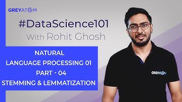 Machine Learning Tutorial | Part-4 Stemming & Lemmatization | Rohit Ghosh | GreyAtom