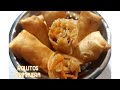 Rollitos Primavera con Tortilla de Harina vegetarianos | chinos caseros receta fácil😋 😋