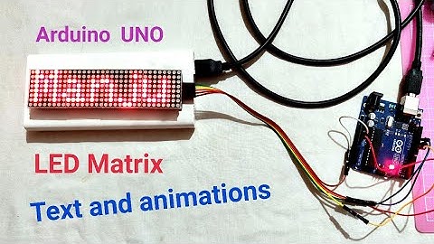 Scrolling Text Display using Arduino and MAX7219 module