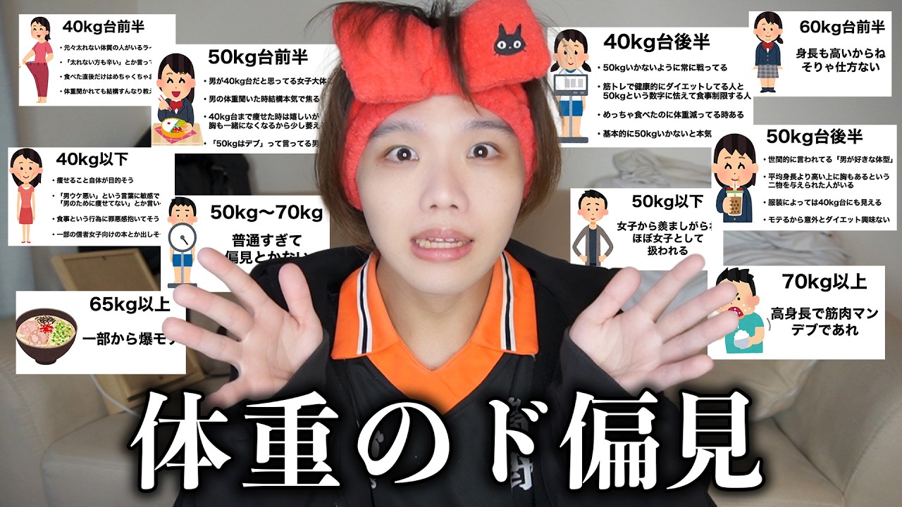 女子の体重をド偏見でプレゼンするデリカシーがない男