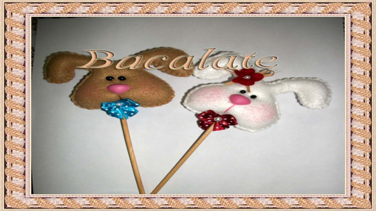 Artesanato Como fazer COELHO no palito, caseado em feltro DIY Handmade YouTube Decoração Aparador Atras Do Sofa ~ Artesanato Como fazer COELHO no palito, caseado em feltro DIY Handmade YouTube