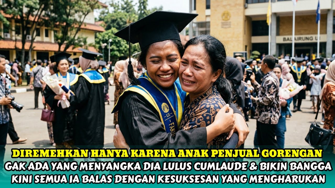 GADIS PENJUAL GORENGAN INI DIHIN4 BANYAK ORANG. SETELAH LULUS CUMLAUDE SEMUA ORANG TERDIAM!!