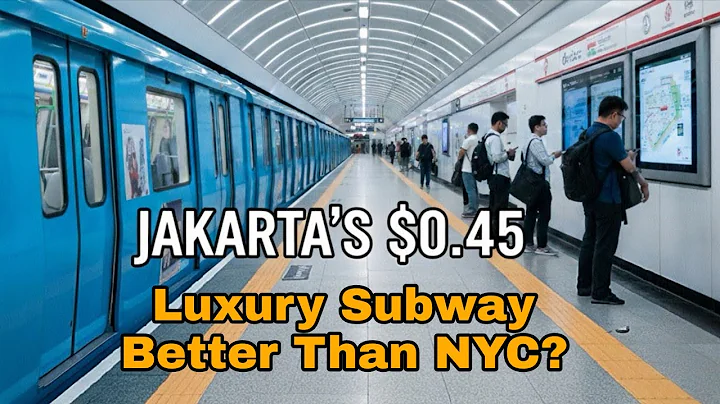 Riding Jakarta’s $0.45 Luxury Subway  (Better than NYC?) #jakarta #publictransport #indonesia 