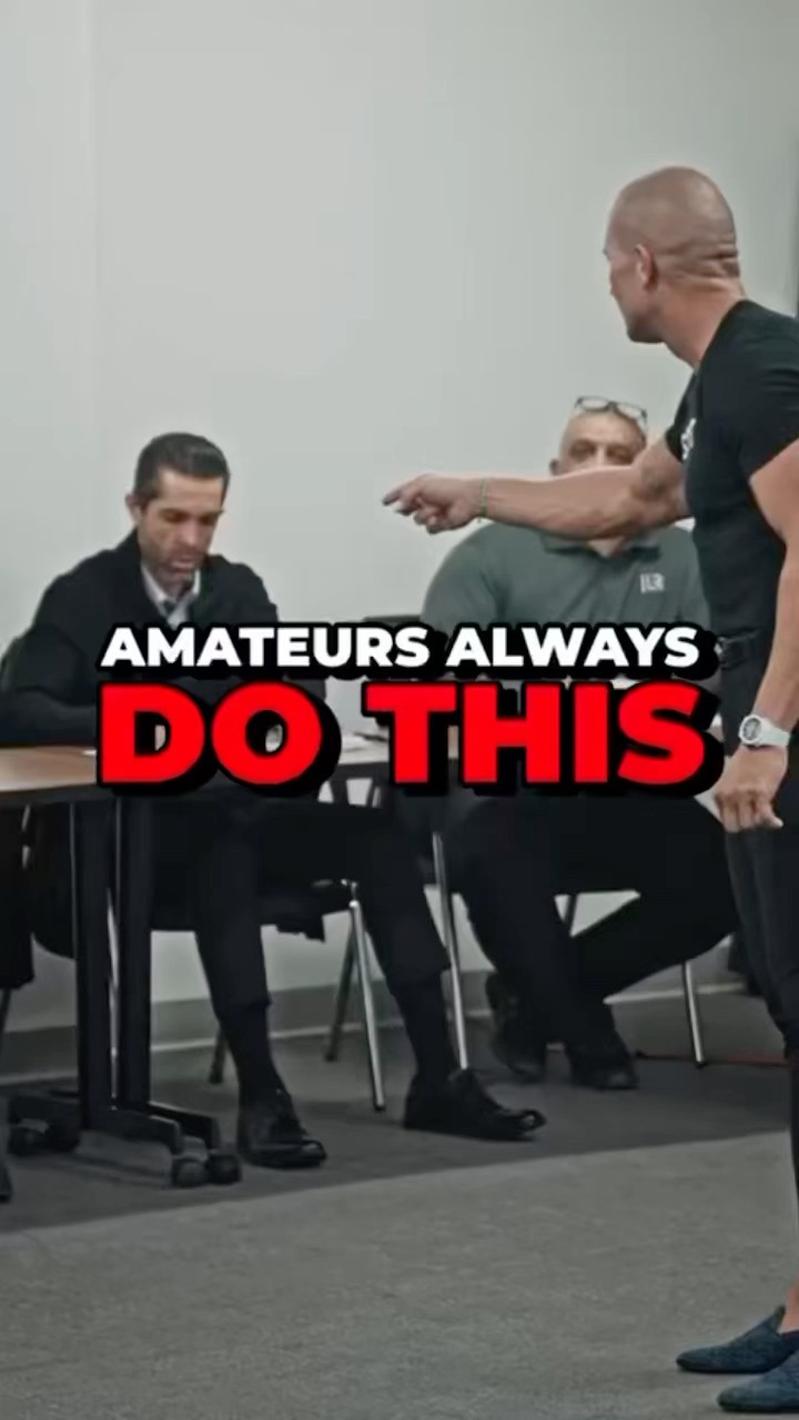 AMATEURS ALWAYS DO THIS