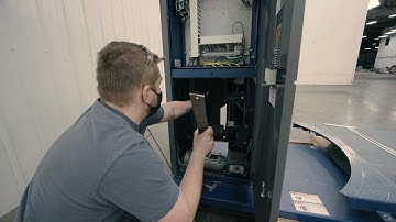 How To Secure Mast and Counterweight on a Lantech Q300 Stretch Wrapper