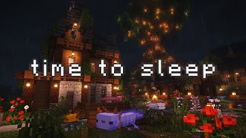 you look tired, take a break... (minecraft music w/ rain sounds)