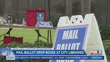 Mail Ballot Drop Boxes Placed At City Libraries