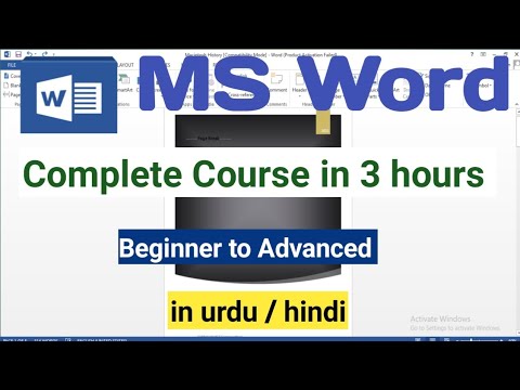 MS Word Complete Course in 3 hours | MS Word full course # ...