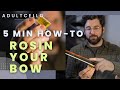How To Rosin Your Cello Bow Adult Cello 5 Min HOW TO How To Rosin Your Cello Bow Adult Cello 5 Min HOW TO
