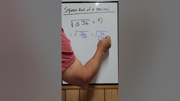 Square Root Of A Decimal #math #mathematics #mathematic #squareroot