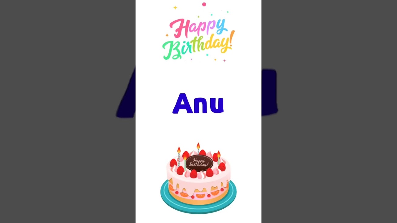 Happy birthday Anu song | Anu Happy Birthday to you | audio | wish ...