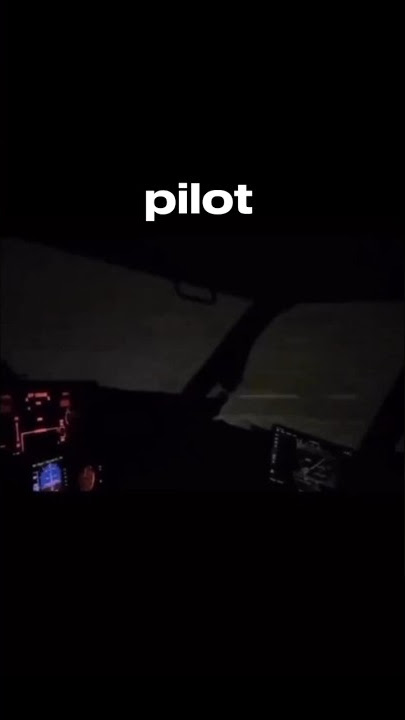 pemandangan menyeramkan seorang pilot yang terbang di malam hari!