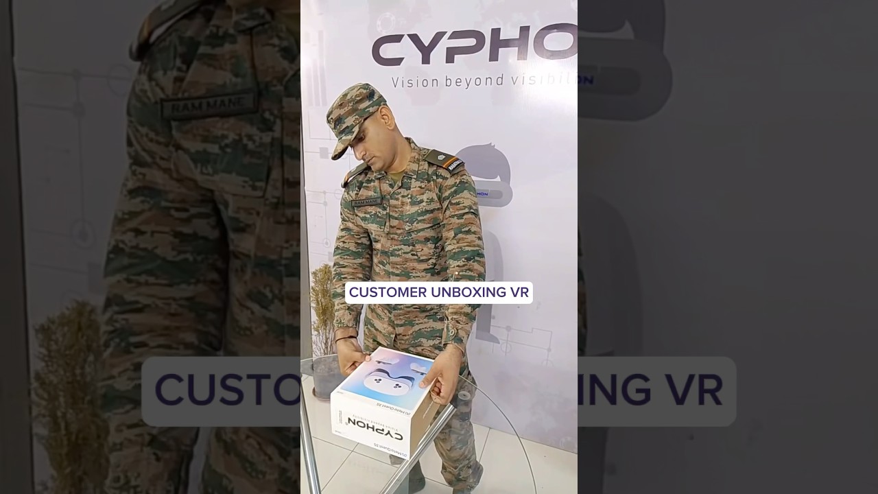 Officer unboxing VR#virtualreality #cyphon #cyphonvr #metaquest3s #vr #virtual  #isb #apple #army