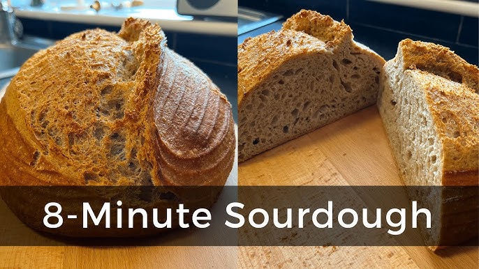 SAME-DAY Sourdough Bread - No Kneading, No Fancy Tools!😎 