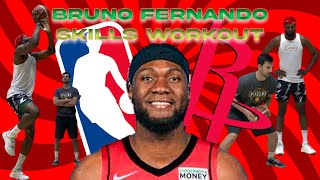 NBA WORKOUT - PIVOT TITULAR DE LOS HOUSTON ROCKETS BRUNO FERNANDO