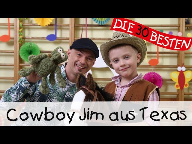 👩🏼 Cowboy Jim aus Texas - Singen, Tanzen und Bewegen || Kinderlieder class=