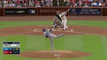 LAD@STL: Peralta drives in Wong with RBI groundout