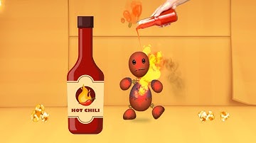 Buddy Vs Red Chilli Sauce and other food stuff | Kick The Buddy 2 Gameplay