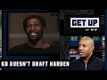 JWill reacts to KD not picking James Harden in the NBA All-Star Draft | Get Up
